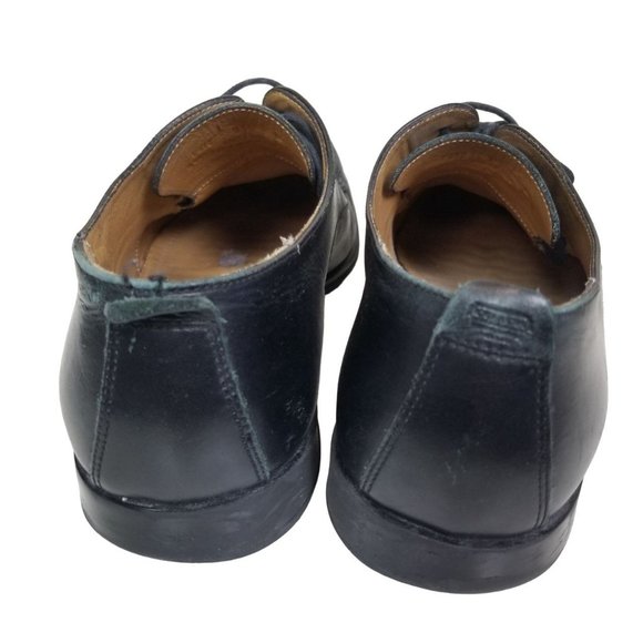 Coach Mens 9 Black Leather Lace Up Apron Toe Carle - Picture 6 of 11